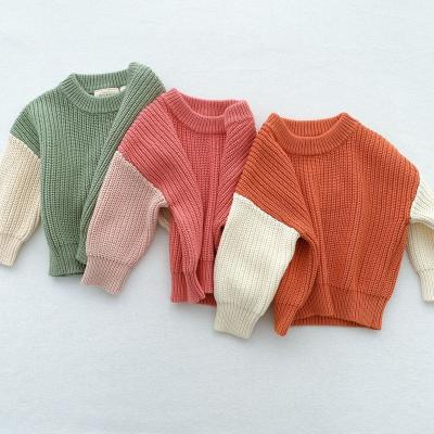 China Breathable Oversized Ribbed Sweater Long Sleeve Baby Cozy Sweater for sale