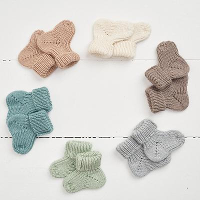 China Basic Baby Breathable Newborn Products Knit Soft Organic Baby Booty Socks for sale