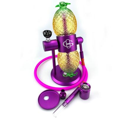 China Eco-friendly Luxury Shisha Hookah Hookah Low Price Gravity 360 Pineapple Hookah for sale