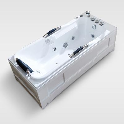 China Best Eco-friendly Modern Acrylic Free Standing Whirlpool Bathtub For Spa for sale