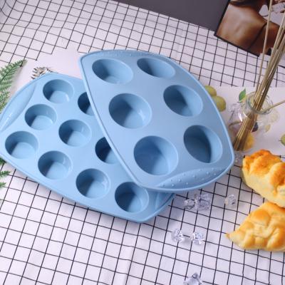 China Ex-factory Price Easily Cleaned Customized Baking Muffin Tray Cup Cake Bread Baking Pan Cake Mold Christmas Non-Stick Silicone for sale