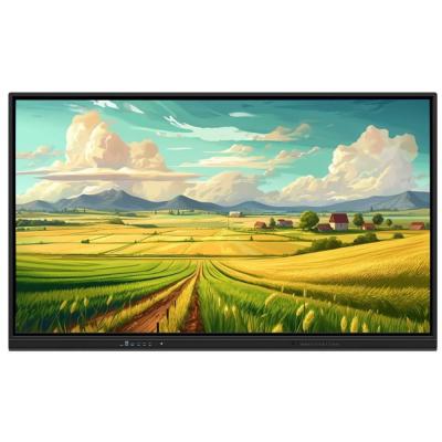 China 55 65 75 86 Inch IR Interactive Whiteboard 4K Touch Panel PC TV Android OPS Display For Education Meeting for sale