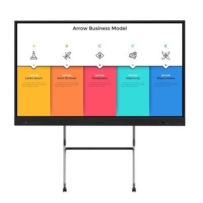 China LCD Smart Board Display Meeting Digital Interactive Whiteboard School Teaching Education Electronic 4k Smart Board for sale