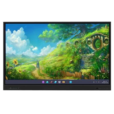 China Collaborative Learning Education Interactive Flat Panel Display with Light Sensor Support Cursor Speed 100 Dot/s for sale