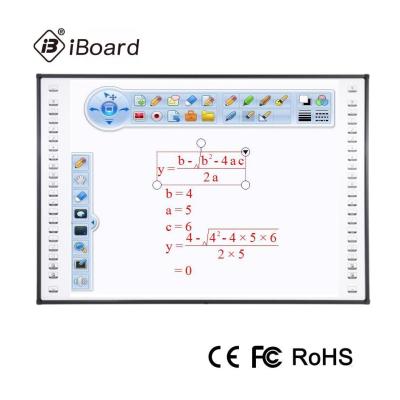 Chine 82-120 tableau blanc interactif infrarouge noir 1855x1280mm de 16h10 de 16:9 de 4:3 de certificat de la CE de pouce pour l'éducation d'école à vendre