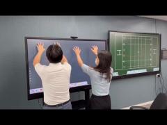 All In One Interactive Whiteboard 75 inch display with all in one device and 20 Points IR Touch