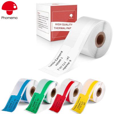 China Three-proof/Inkness Phomemo M110 Label Sticker Self Adhesive F-Type Label Paper 25mm*38mm+40mm Self Adhesive For M110 M220 M120 M200 Printer for sale