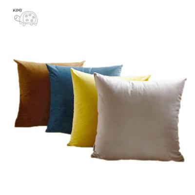 China Wholesale Cheap Anti-Static Velvet Pillows Square Velvet Cushion Cover For Sofa Home Decor Throw Pillow Covers for sale