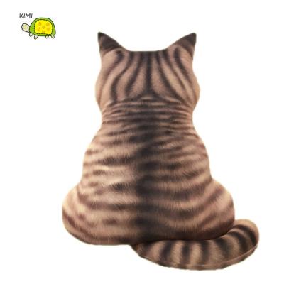 China Hot Selling Fashion 40cm Cat Background Plush Print Stuffed Children's Toy Gift Promotional Animal Pillow for sale