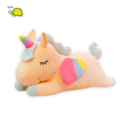 China Manufacture Unicorn Animal Doll Cute Rainbow Stuffed Soft Plush Unicorn Pillow Toy Stuffed Animal Doll Product Design New for sale