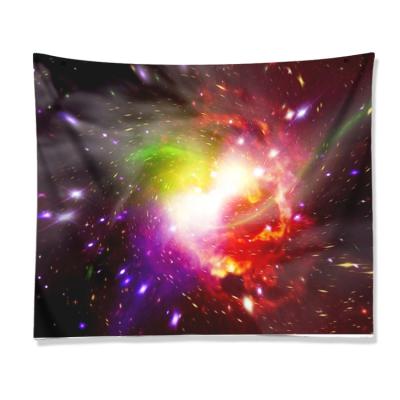 China Simple Customized Printed Amazing Starry Sky Tapestry Wall Hanging for sale