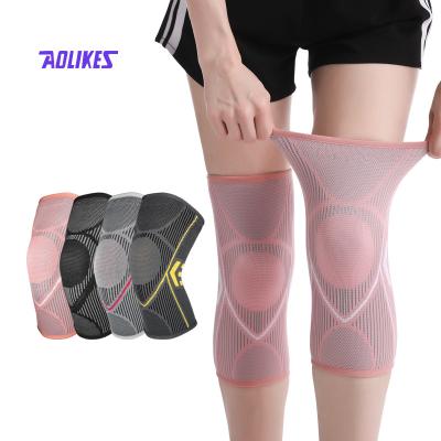 China Hot-selling Non-slip Wholesale Elastic Compression Aolikes Amazone Knee Brace Support Knitting Sleeve for sale