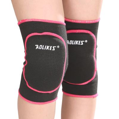 China Daily Life + Sports Aolikes Soft Sponge Kids Knee Pads Elastic Compression Knee Brace Knitting Sleeve For Fitness & Running & Dance for sale