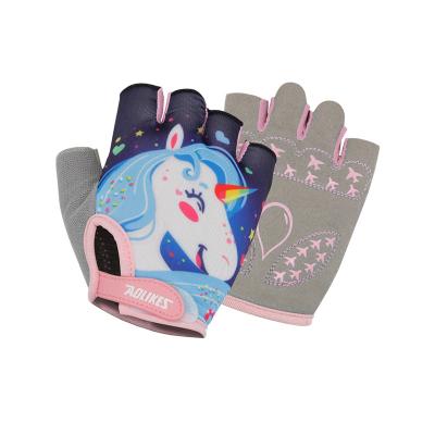 China Protect Hands Aolikes 2021 New Child Customized Kid Breathable Adjustable Fitness Gloves Recycling Gloves for sale