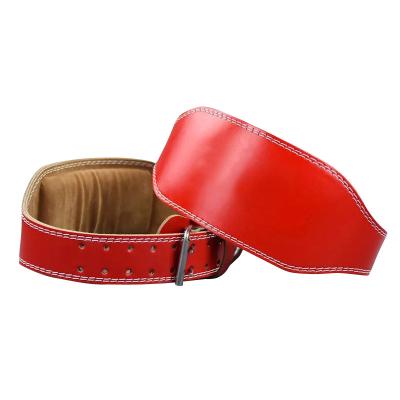 China Double Pull Aolikes Professional Heavy Duty Men Exercise PU Leather Weightlifting Exercise Belt for sale