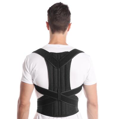 China Durable and Adjustable Aolikes Shoulder Belt Back Correct Magnets Posture Corrector Support Lumbar Back Support Vest Brace Postural Belt for sale