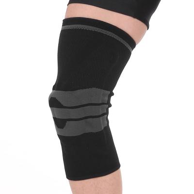 China Adult Aolikes Knee Brace Compression With Lateral Spring Support Patella Gel Pads Adjustable Hinged Knee Sleeve for sale