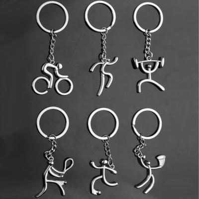 China Modern creative logo metal bicycle weightlifting main chain sports basketball running soccer for sale