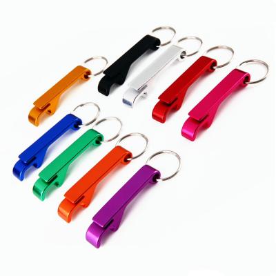 China Promotional Custom Key Chain Stocked Logo Metal Bottle Opener for sale