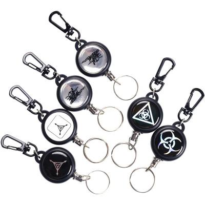 China Custom Logo Badge Reel Starke und langlebige Outdoor Rückziehbare Gestaltung 3,5 cm Kunststoff zu verkaufen