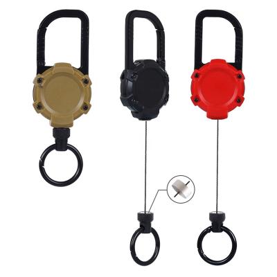 China Outdoor sport accessoires Sleutelhanger Badge spoel met staaldraad klimboei 6893 Te koop