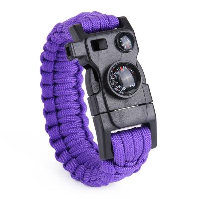 Κίνα Αθλητική επιβίωση Παράκαστρο Cord Wristband Gear Kit με επείγουσα πρώτη βοήθεια Πολυεργαλεία αξεσουάρ για την υπαίθρια άγρια φύση προς πώληση