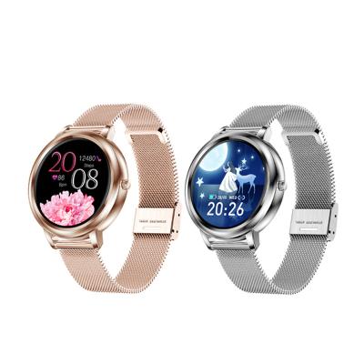 China Custom GPS Navigation Dial Smart Watch Women 1.09 Inch Touch Screen Health Smartwatch Mk20 Full Band Smart Watch For Women for sale