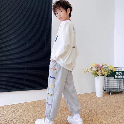 China Anti-Wrinkle Stock Clearance Trendy Ankle Length Boys Pants Big for sale