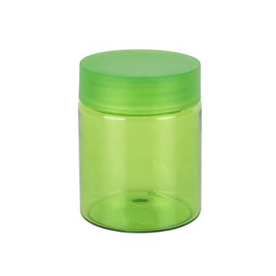 China 220ml Food Hemp Plastic Jars Cosmetics Cream Container Jar Smell Proof Bottle Solid Plastic Hemp Jars for sale