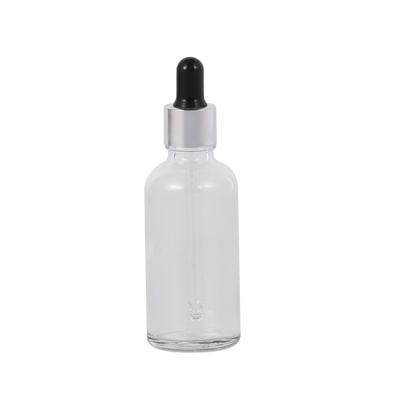 China Personal Care 5ml All Size Essential Oil Bottles Clear Glass Dropper Bottle With Black Rubber Head for sale