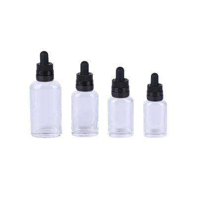 China Luxurious Personal Care 30Ml 10Ml Flat Dropper Bottle Essential Oil Dropper Bottle for sale