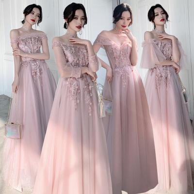 China Breathable Fashion Special Occasion Dresses Lace Up Beading Fairy Dream Wedding Party Formal Dress Even Dress Long A Line for sale