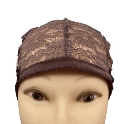 China SN-0026 Gummed Paper Finial Lace Hair Wigs Net Lace Front Wig Cap for sale