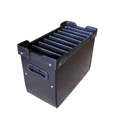 China Conductive Recycled Materials And Plastic Boxes Antistatic ESD Reusable Packaging Corrugated Box , Shipping Container for sale