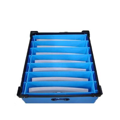 China Recycled Materials Plastic Storage Box With Divider Divider Plastic Boxes With Many Cuts Of PP Sheets for sale