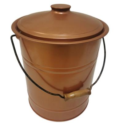 China Sustainable Professional Custom Outdoor Indoor Metal Trash Can With Lid And Handle for sale