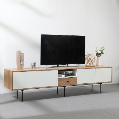 China Wooden Design Fashion Adjustable Living Room Furniture Simple TV Cabinet (Other) Stand And Table / TV Set With Drawer for sale