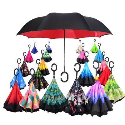 China Hot Selling Minimalist Paraguas Sombrillas Extra Large Anti UV Waterproof Windproof Inverted Reverse Umbrella Custom Made for sale