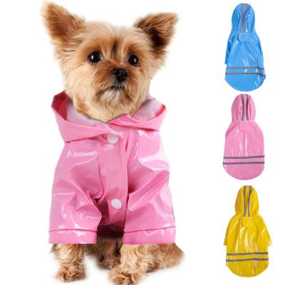 China Sustainable Pet Rain Coat Dog Raincoat Clothes OEM/ODM Wholesale Hooded Raincoat For All Seasons for sale