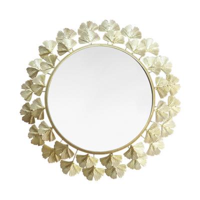 China Morden style modern high quality round flower espejo redondo redondo mirrors decorative wall decor mirrors for sale