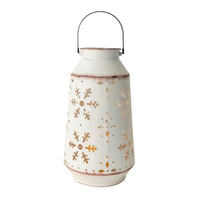 China Home Decorative Moisture Proof Multiple Color Wooden Lanterns Boutique Decoration Garden Glass Lanterns for sale