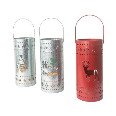 China Home Decoration Boutique Candle Holders Lanterns and Candle Glass Jars Hand Hanging Design Lantern Wind Lights for sale