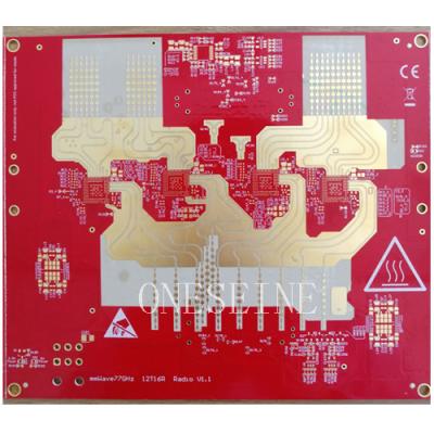 China Prototypen von Anticollision PCB Radar MmWave 77 GHz Radio Hochfrequenz-PCB Design zu verkaufen