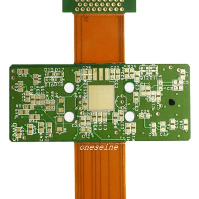 China Min. Largura de traço / espaçamento 0,1 mm/0,1 mm Tolerância de contorno do painel ± 0,25 mm PCB rígido flexível confiável à venda