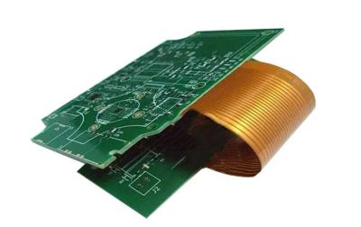 China Perfilar perforando PCB rígido flexible con máscara de soldadura roja diseño personalizado en venta