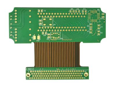 China PCB rígido flexível de alta precisão com tolerância de contorno ± 0,1 mm e perfuração de perfil V-CUT à venda