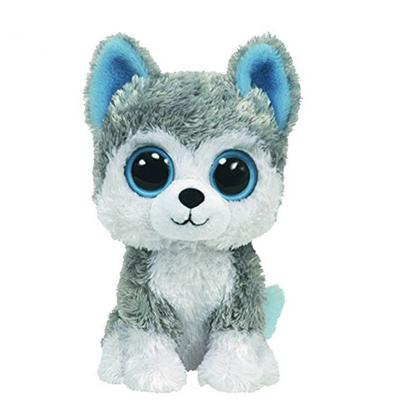 China Kids Gift Customized Blue Eyes Husky Dog Stuffed Animal Plush Toy for sale