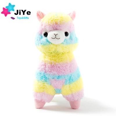 China Hot Sale Character Alpaca Plush Toy Rainbow Stuffed Animal Toys for sale