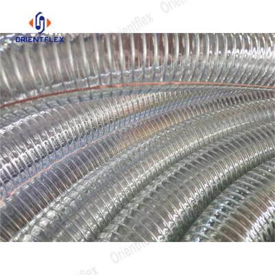 China Non-Toxic 1.5 Inch Small Diameter Steel Wire Reinforced PVC Suction Hose for sale