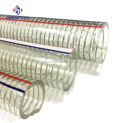 China Flexible Transparent Steel Wire Hose PVC Hose In Oilfield for sale